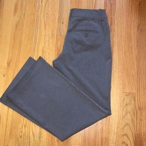 Express Editor gray wide leg trousers pants